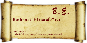 Bedross Eleonóra névjegykártya